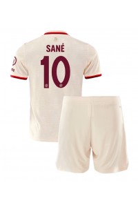 Bayern Munich Leroy Sane #10 Jalkapallovaatteet Lasten Kolmas peliasu 2024-25 Lyhythihainen (+ Lyhyet housut)